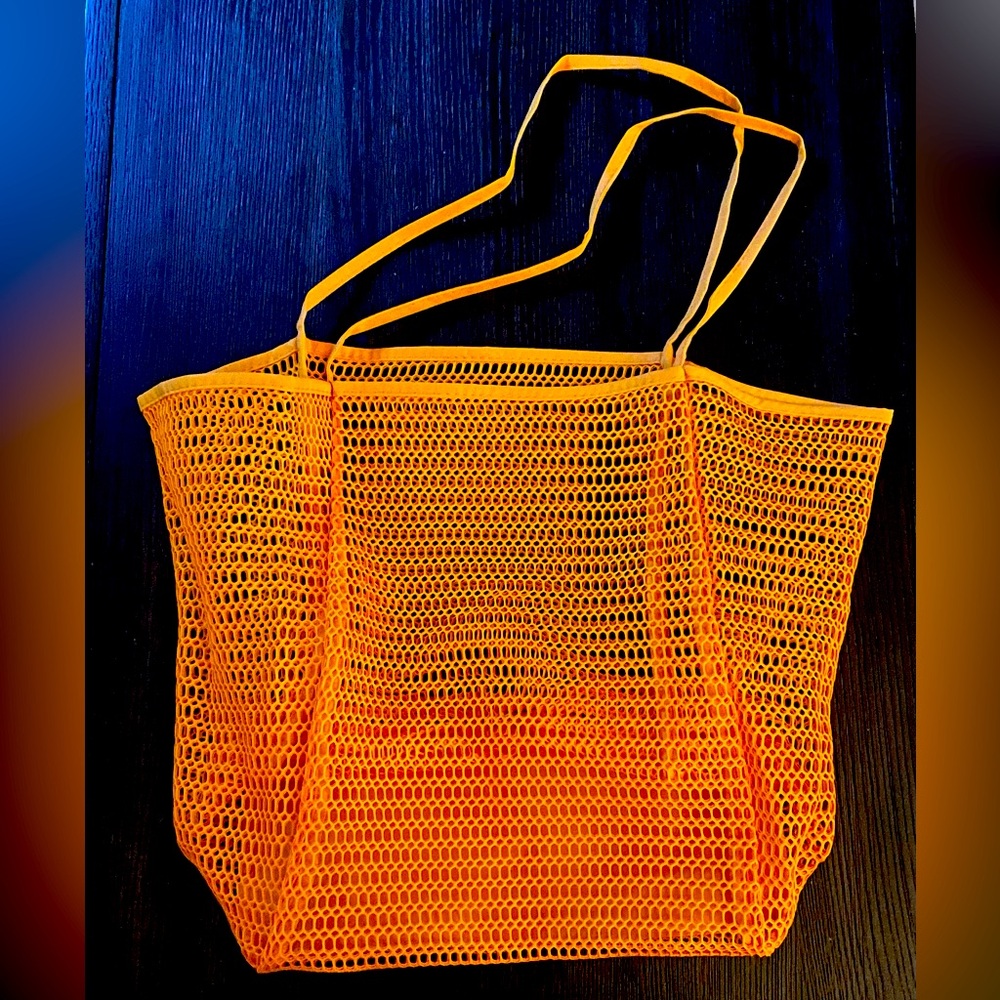 NEW orange beach tote